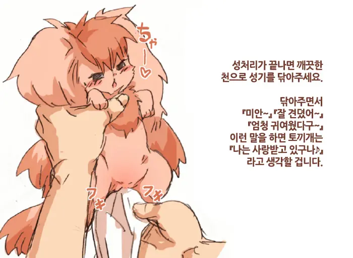 Hatsujouki No Usagiinu ☆Tadashii Taishohou☆ | 발정기인 토끼개한테 올바르게 대처하는 방법